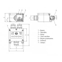 89512 Коробка распределительная герметичная MG Box M-3 IP68 (Fortisflex)