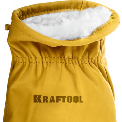 1137-XL Кожаные перчатки KRAFTOOL EXTREM WINTER от мех. воздействий, XL, утеплённые