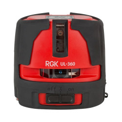 752718 Комплект: лазерный уровень RGK UL-360 + штатив приемник рейка