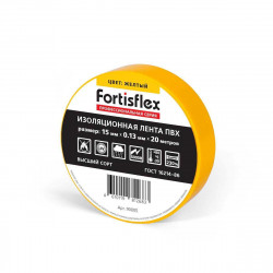 90805 Изолента ПВХ 15x0.13х20 (желт) (Fortisflex)