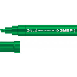 06327-4 ЗУБР МК-800 2-8 мм, клиновидный, зеленый, экстрабольшой объем, Маркер-краска, ПРОФЕССИОНАЛ (06327-4)