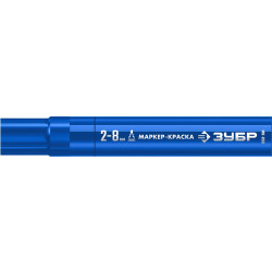 06327-7 ЗУБР МК-800 2-8 мм, клиновидный, синий, экстрабольшой объем, Маркер-краска, ПРОФЕССИОНАЛ (06327-7)
