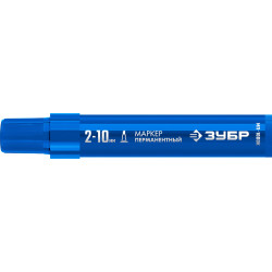 06333-7 ЗУБР МП-1000К 2-10 мм, клиновидный, синий, Перманентный маркер, ПРОФЕССИОНАЛ (06333-7)