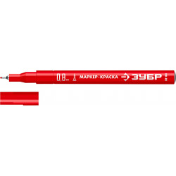 06324-3 ЗУБР МК-80 0.8 мм, красный, экстратонкий маркер-краска, ПРОФЕССИОНАЛ (06324-3)