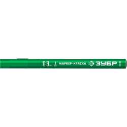06324-4 ЗУБР МК-80 0.8 мм, зеленый, экстратонкий маркер-краска, ПРОФЕССИОНАЛ (06324-4)