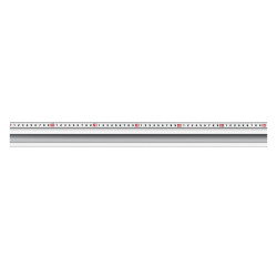 34275-60 Усиленная алюминиевая линейка KRAFTOOL KRAFT-LINE, 0.6 м, со стальной направляющей