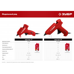 06851-7 ЗУБР Мастер 7 пистолет термоклеевой электрический, d 7 мм, 5 г/мин