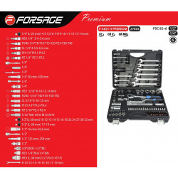 F-4821-9 PREMIUM Набор инструментов 82+6пр. Premium 1/4