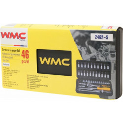 WMC-2462-5 Набор инструментов 46пр. 1/4''(6гр.) (4-14мм) WMC TOOLS