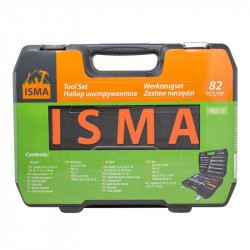 ISMA-4821-5 Набор инструментов 82пр.1/4''1/2''(6гр.)(4-32мм) ISMA