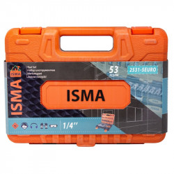 ISMA-2531-5 EURO Набор инструмента 53пр. 1/4''(6-гран.)(4-14мм, головки глубокие 6-14мм) ISMA