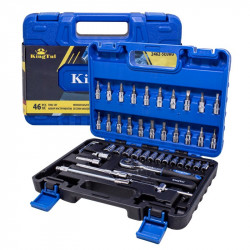 KT-2462-5 EURO Набор инструмента 46пр. 1/4''(6-гран.)(4-14мм) KINGTUL