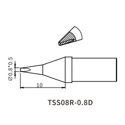 Жало Quick TSS08R-0.8D