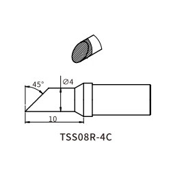 Жало Quick TSS08R-4C