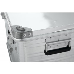 Ящик алюминиевый РИФ усиленный с замком 592х388х409 мм (ДхШхВ) E592388409
