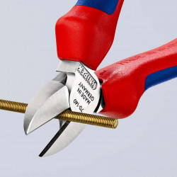 7005140 Бокорезы с 2-комп. рукоятками хромированные 140 mm KNIPEX