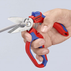 950520SB Угловые ножницы электрика, зеркально полированные, 160 mm KNIPEX