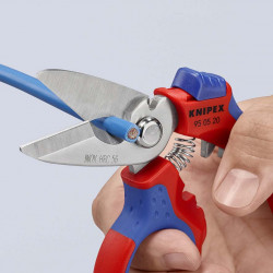 950520SB Угловые ножницы электрика, зеркально полированные, 160 mm KNIPEX