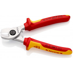 9516165 Кабелерез диэлектрический VDE хромированный 165 mm KNIPEX