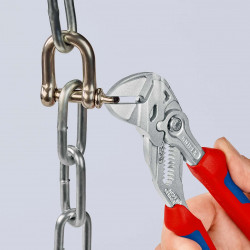 8605180 Клещи переставные-гаечный ключ с 2-комп. рукоятками хромированные 180 mm KNIPEX