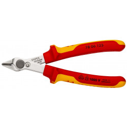 7806125 Electronic Super Knips® VDE с 2-комп. диэлектрическими рукоятками, VDE 125 mm KNIPEX