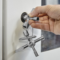 001101 TwinKey® Ключ для электрошкафов для стандартных шкафов и систем запирания 92 mm KNIPEX