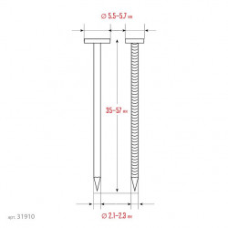 31910 ЗУБР CNW-57 пневматический нейлер для барабанных гвоздей ЗУБР CNW (35-57 мм), Профессионал