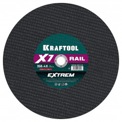 36258-350-4.0 Отрезной диск для бензореза по Ж/Д рельсам KRAFTOOL X7-EXTREM RAIL 350x4.0 / 25.4 мм