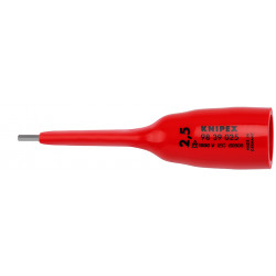 9839025 Головка-бита HEX до 1000В S=2.5 мм L=92 мм, посадочный квадрат 3/8'' KNIPEX