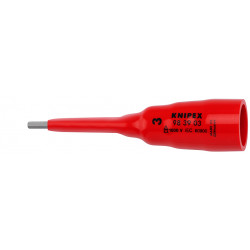 983903 Головка-бита HEX до 1000В S=3 мм L=92 мм, посадочный квадрат 3/8'' KNIPEX