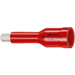 983905 Головка-бита HEX до 1000В S=5 мм L=75 мм, посадочный квадрат 3/8'' KNIPEX