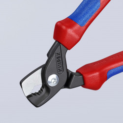 9512160 StepCut® Кабелерез с 2-комп. рукоятками вороненые L=160 мм KNIPEX