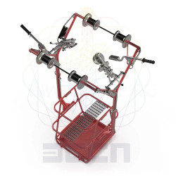 Тележка для передвижения по проводам расщепленной фазы модель №13574