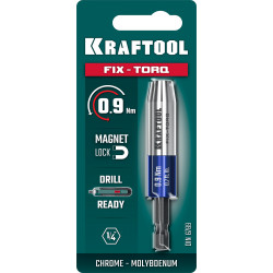 64035-0.9 KRAFTOOL FIX-TORQ 0.9 Нм динамометрический адаптер для бит