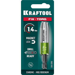 64035-1.4 KRAFTOOL FIX-TORQ 1.4 Нм динамометрический адаптер для бит