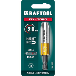 64035-2.0 KRAFTOOL FIX-TORQ 2.0 Нм динамометрический адаптер для бит