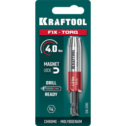 64035-4.0 KRAFTOOL FIX-TORQ 4.0 Нм динамометрический адаптер для бит