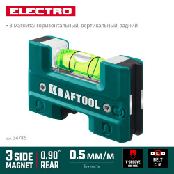 34786 KRAFTOOL Electrо 76 мм, магнитный уровень