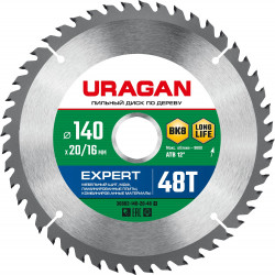 36802-140-20-48_z01 URAGAN Expert 140х20/16мм 48Т, диск пильный по дереву