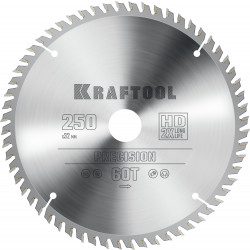 36952-250-32 KRAFTOOL PRECISION 250х32мм 60Т, диск пильный по дереву