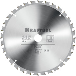 36950-305-30 KRAFTOOL Fast 305х30мм 32Т, диск пильный по дереву