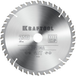 36951-250-30 KRAFTOOL Optima 250х30мм 40Т, диск пильный по дереву