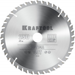 36951-250-32 KRAFTOOL Optima 250х32мм 40Т, диск пильный по дереву