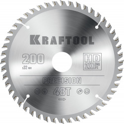 36952-200-32 KRAFTOOL PRECISION 200х32мм 48Т, диск пильный по дереву