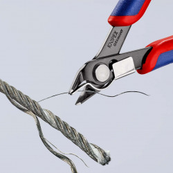 7891125 Electronic Super Knips® бокорезы с 2-комп. рукоятками вороненые 125 mm KNIPEX