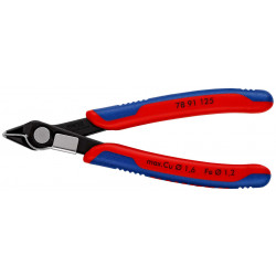 7891125 Electronic Super Knips® бокорезы с 2-комп. рукоятками вороненые 125 mm KNIPEX