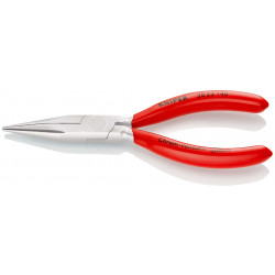 3023140 Длинногубцы с пластиковыми рукоятками хромированные 140 mm KNIPEX