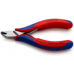 6442115 Кусачки торцевые для электроники с 2-комп. рукоятками 115 mm KNIPEX