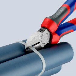 7002180 Бокорезы с 3-комп. рукоятками, фосфатированные, 180 mm KNIPEX