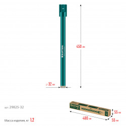 29825-032 Алмазная коронка по железобетону KRAFTOOL DIAMOND 32 мм (450 мм, 1 1/4″, лазерная сварка сегментов)